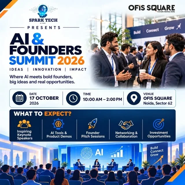 Spark Tech AI & Founders Summit 2026 event announcement for 17 October at OFIS Square